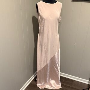 B34 Jones New York Evening Women’s 16 Blush Maxi Dress Asymmetrical